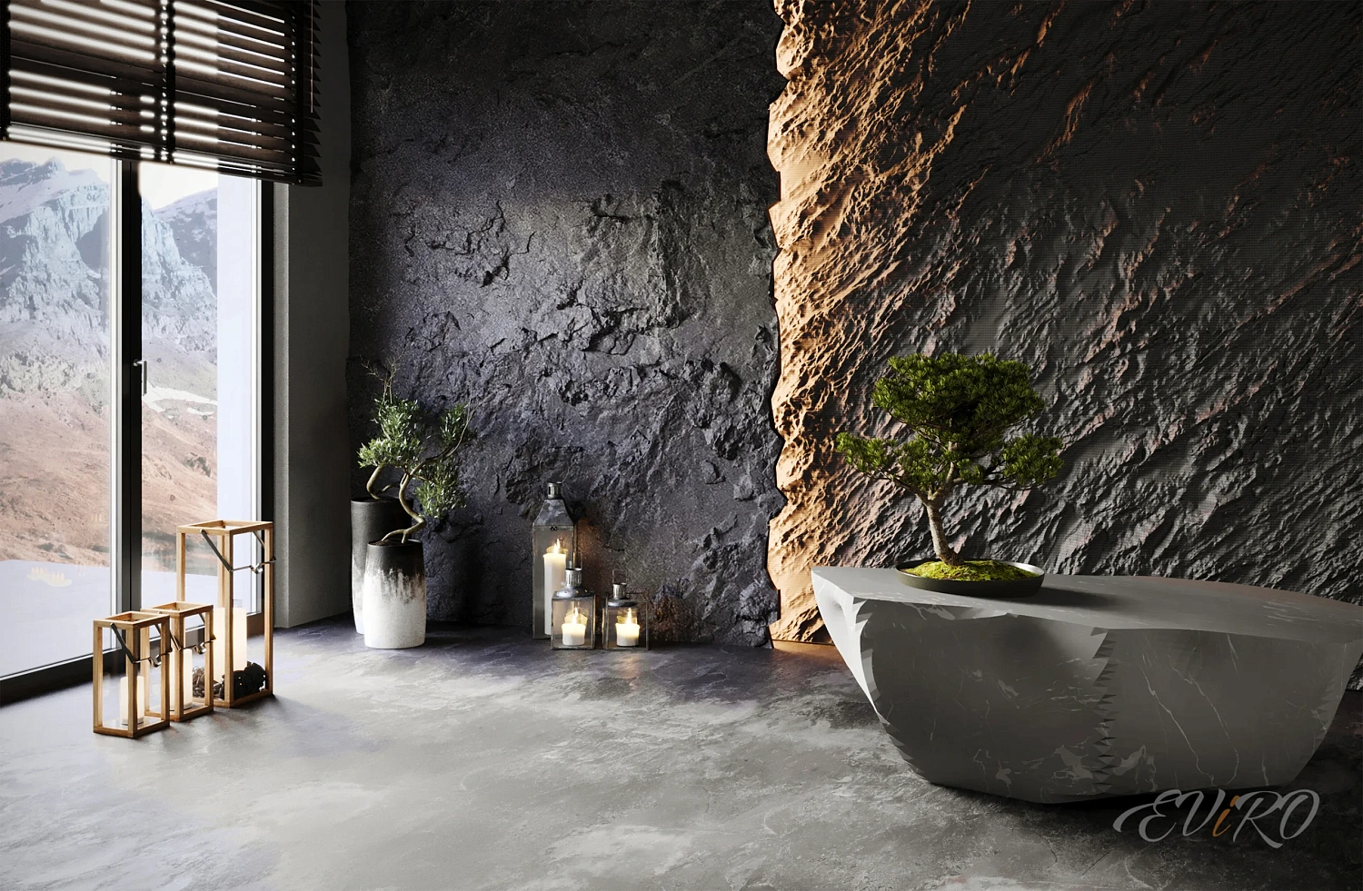 Гипсовая 3D панель EViRO Stone Slab